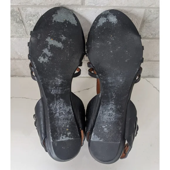 GIVENCHY black leather gladiator sandals - Picture 14 of 14
